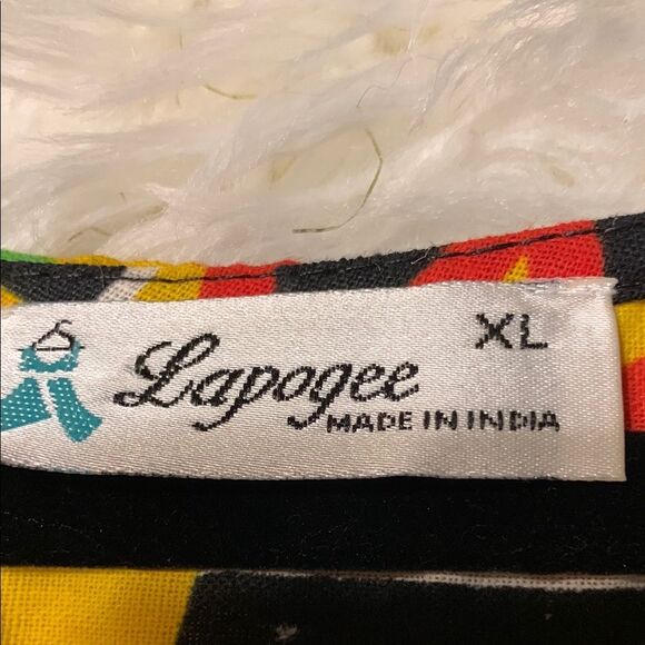 Casual Yellow and Black Bohemian Dress with Crew Neck NWOT never worn - Picture 6 of 7